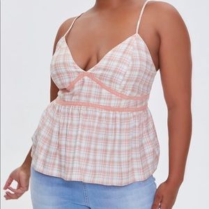 NWT Forever 21+ Size 3X Light pink / Light green‎ cami